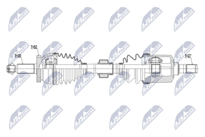 NTY Antriebswelle Vorderachse links  NPW-HY-565