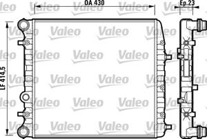 Valeo Kühler, Motorkühlung  732863