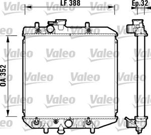 Valeo Kühler, Motorkühlung  734104