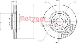 Metzger Bremsscheibe Vorderachse  6110695