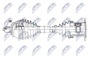 NTY Antriebswelle Vorderachse rechts  NPW-AU-034