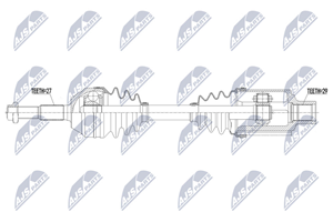 NTY Antriebswelle Vorderachse links  NPW-CH-102