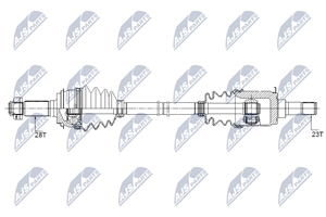 NTY Antriebswelle Hinterachse rechts  NPW-HD-068