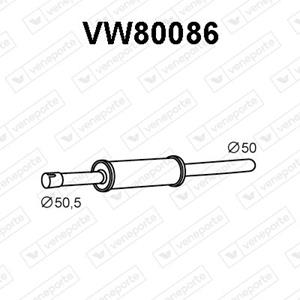 Veneporte Vorschalldämpfer  VW80086