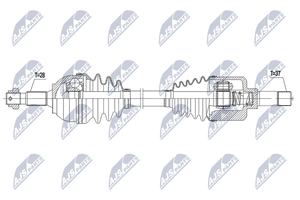 NTY Antriebswelle Vorderachse links  NPW-PE-057