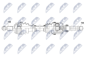 NTY Antriebswelle Vorderachse rechts  NPW-PE-079