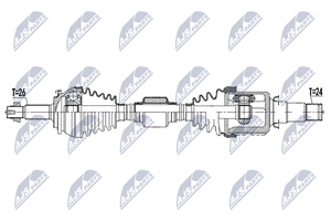 NTY Antriebswelle Vorderachse rechts  NPW-TY-157