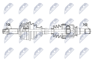 NTY Antriebswelle Vorderachse links  NPW-TY-163