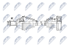 NTY Antriebswelle Vorderachse links  NPW-VW-055