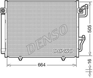 Kondensator, Klimaanlage Denso DCN45005
