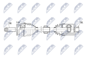 NTY Antriebswelle Vorderachse rechts  NPW-HY-573