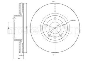 Metelli Bremsscheibe Vorderachse  23-0441