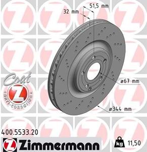 mercedes-benz Remschijf COAT Z 400553320