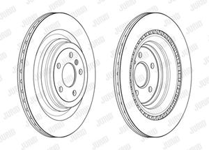 Jurid Bremsscheibe Hinterachse  563243JC