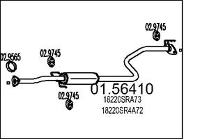 MTS Mittelschalldämpfer  01.56410