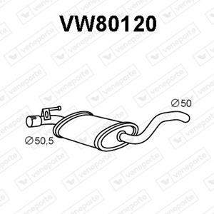 Veneporte Mittelschalldämpfer  VW80120