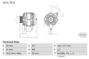 Bosch Generator  0 986 084 030