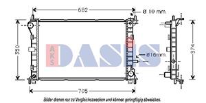 AKS Dasis Kühler, Motorkühlung  090087N