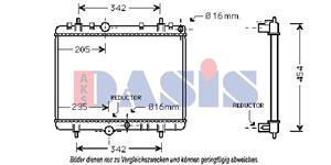 AKS Dasis Kühler, Motorkühlung  160117N