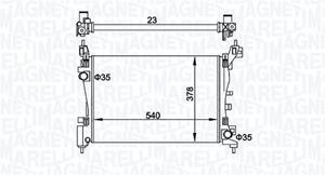 Magneti Marelli Kühler, Motorkühlung  350213899000