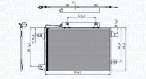 Magneti Marelli Kondensator, Klimaanlage  350203745000