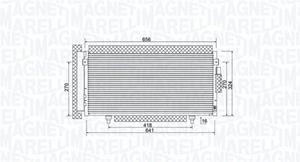 Magneti Marelli Kondensator, Klimaanlage  350203998000