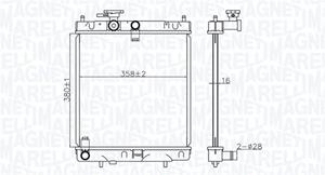 magnetimarelli Kühler, Motorkühlung Magneti Marelli 350213176400