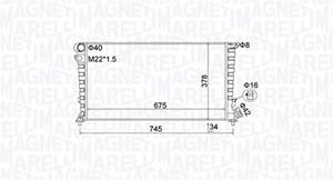 Magneti Marelli Kühler, Motorkühlung  350213195100