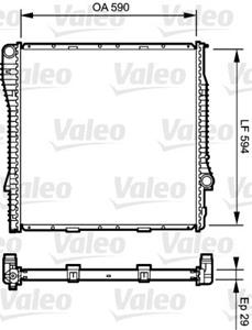 Valeo Kühler, Motorkühlung  734895