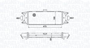 Magneti Marelli Ladeluftkühler  351319204010