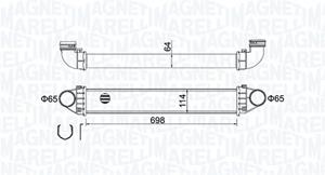 Magneti Marelli Ladeluftkühler  351319204210