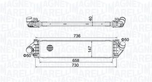 magnetimarelli Ladeluftkühler Magneti Marelli 351319204270