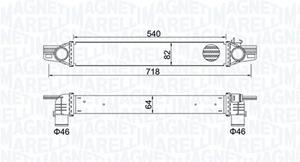 Magneti Marelli Ladeluftkühler  351319204360