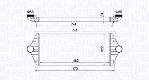 Magneti Marelli Ladeluftkühler  351319204600