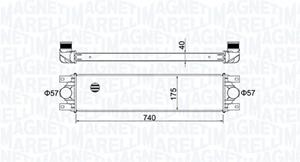 Magneti Marelli Ladeluftkühler  351319204790