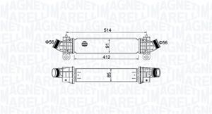 Magneti Marelli Ladeluftkühler  351319204970