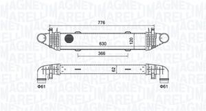 Magneti Marelli Ladeluftkühler  351319205040