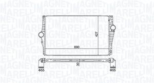 Magneti Marelli Ladeluftkühler  351319205220