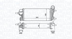 Magneti Marelli Ladeluftkühler  351319205550