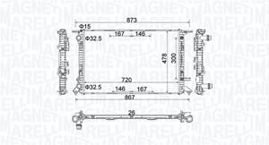 Magneti Marelli Kühler, Motorkühlung  350213152100