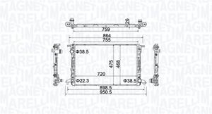 Magneti Marelli Kühler, Motorkühlung  350213154900