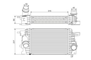 Valeo Ladeluftkühler  818399