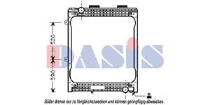 AKS Dasis Kühler, Motorkühlung  260003N