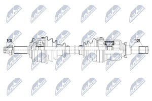 NTY Antriebswelle Vorderachse links  NPW-TY-119