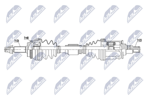 NTY Antriebswelle Vorderachse links  NPW-TY-131