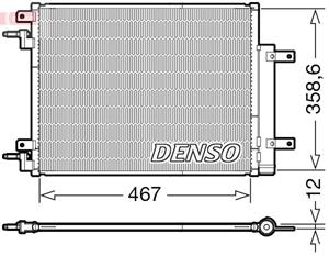 Denso Kondensator, Klimaanlage  DCN20046