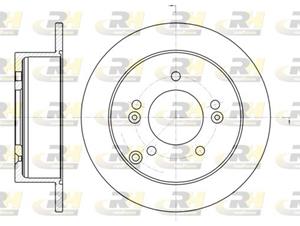 Roadhouse Bremsscheibe Hinterachse  6766.00