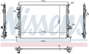 ford Radiateur 606908