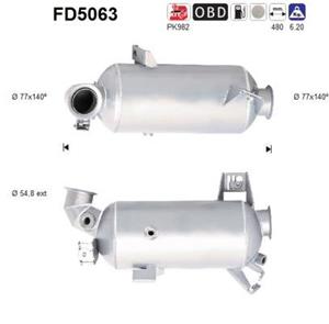 Ruß-/Partikelfilter, Abgasanlage AS FD5063