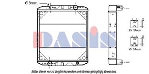 AKS Dasis Kühler, Motorkühlung  390400N